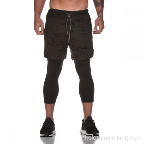 Hardloopshorts met compressie binnenbroek